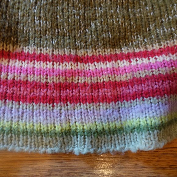 Relais Knitware Sweaters Relais Boho Mohair Stripe Granny Square